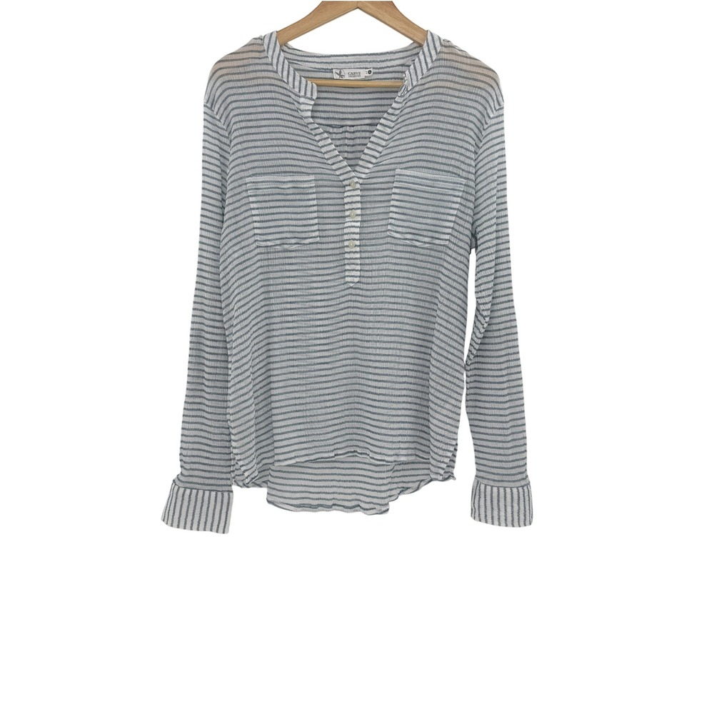 Carve Designs Lightweight Striped Top, Perfect for summer beach & lake evenings! - Picture 2 of 11